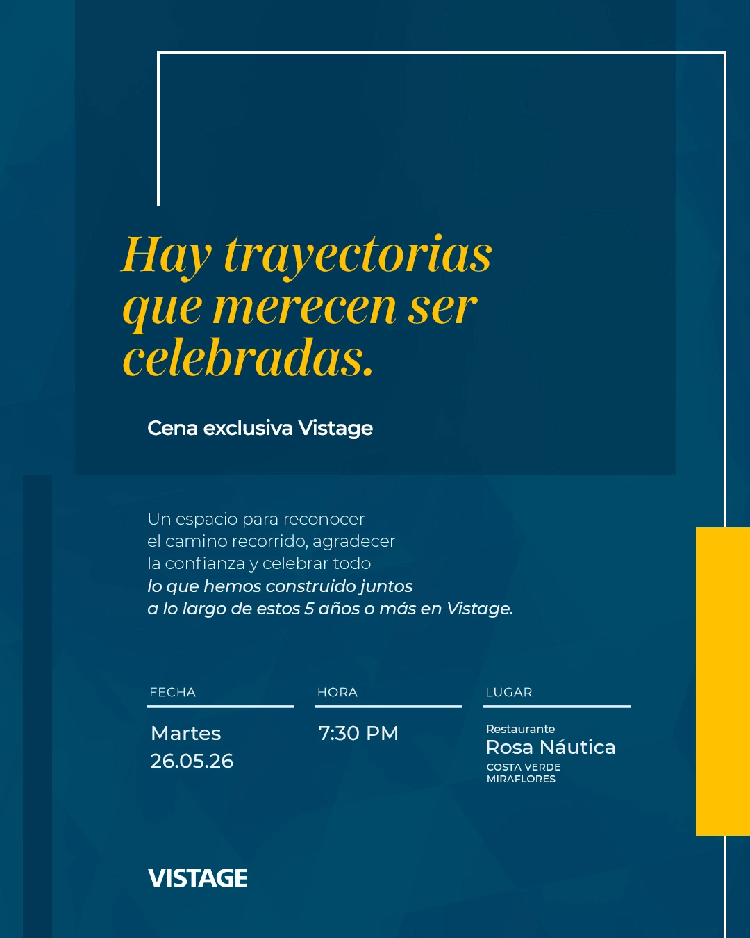 Evento Cena Trayectoria C